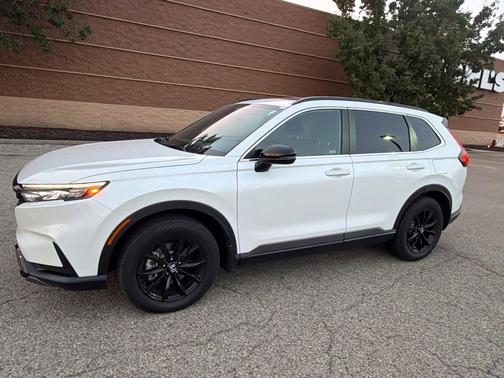 Platinum White Pearl 2024 Honda CR-V Hybrid Sport AWD