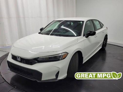 Platinum White Pearl 2026 Honda Civic Sport