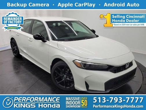 Platinum White Pearl 2026 Honda Civic Sport
