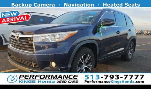 Nautical Blue Metallic 2016 Toyota Highlander XLE