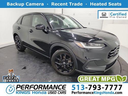 Crystal Black Pearl 2024 Honda HR-V AWD Sport