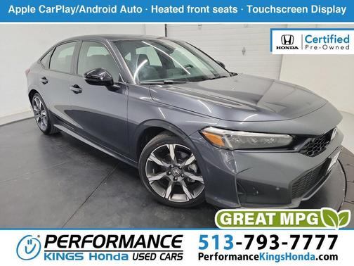 Meteorite Gray Metallic 2025 Honda Civic Hybrid Sport Touring