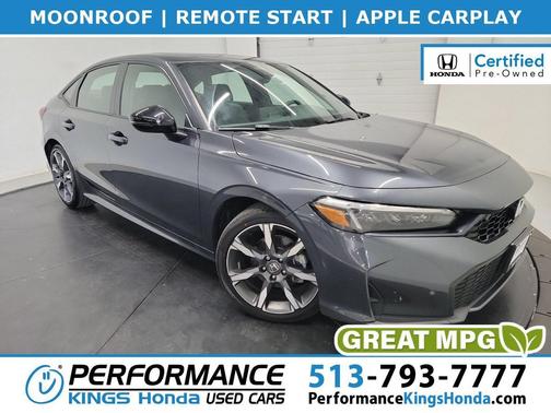 Meteorite Gray Metallic 2025 Honda Civic Hybrid Sport Touring