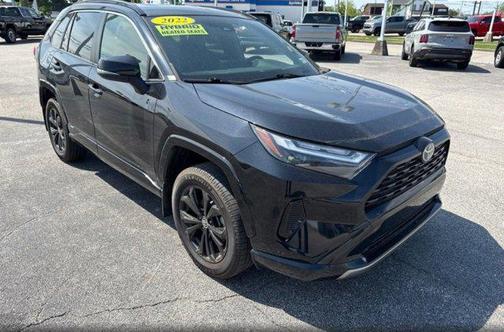 Midnight Black Metallic 2022 Toyota RAV4 Hybrid SE