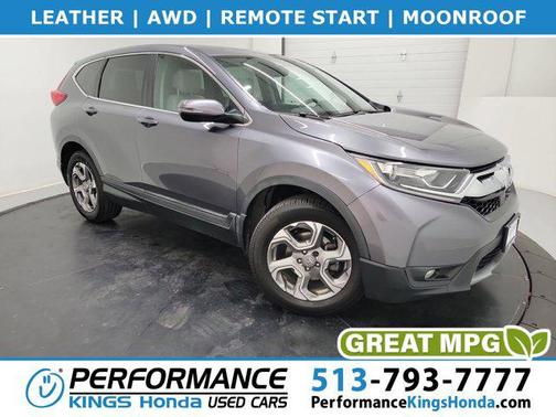 Gray 2017 Honda CR-V EX-L