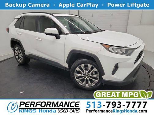 Super White 2019 Toyota RAV4 XLE Premium