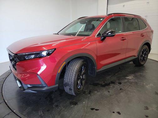 Radiant Red Metallic 2025 Honda CR-V Hybrid Sport AWD