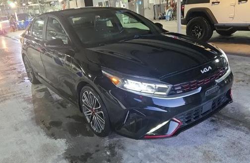 Aurora Black 2023 Kia Forte GT