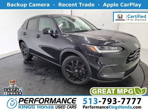 Crystal Black Pearl 2023 Honda HR-V 2WD Sport