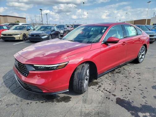 Radiant Red Metallic 2026 Honda Accord Hybrid EX-L