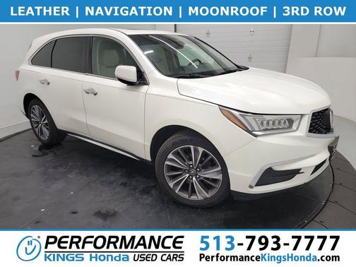 White Diamond Pearl 2019 Acura MDX 3.5L w/Technology Package
