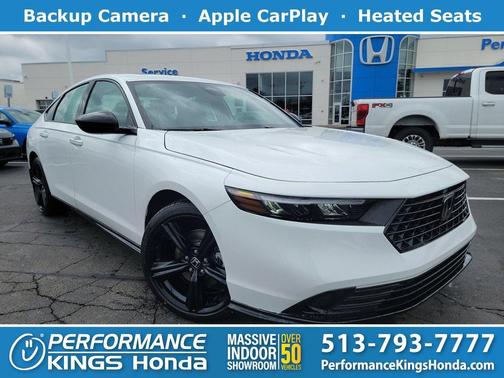 Platinum White Pearl 2026 Honda Accord Hybrid Sport-L