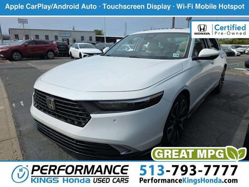 Platinum White Pearl 2023 Honda Accord Touring 2.0T
