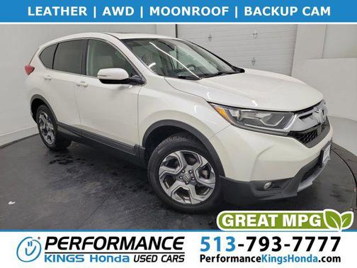 White Diamond Pearl 2018 Honda CR-V EX-L