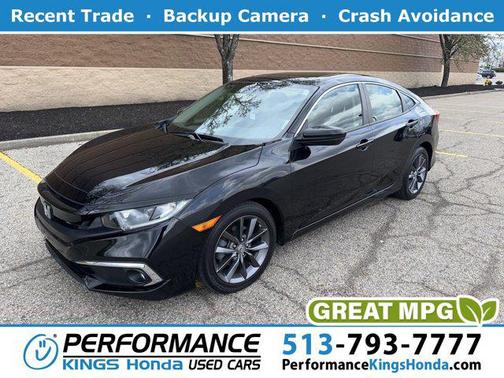 Crystal Black Pearl 2019 Honda Civic EX