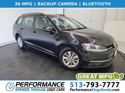 Deep Black Pearl 2019 Volkswagen Golf SportWagen TSI S