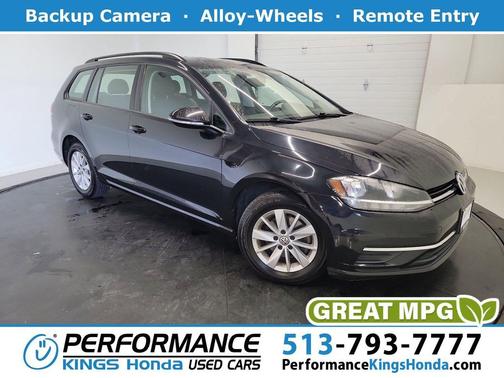 Deep Black Pearl 2019 Volkswagen Golf SportWagen TSI S