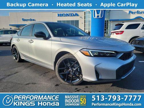 Solar Silver Metallic 2026 Honda Civic Hybrid Sport
