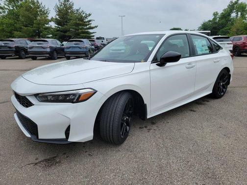 Platinum White Pearl 2026 Honda Civic Hybrid Sport
