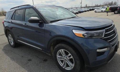Infinite Blue Metallic Tinted Clearcoat 2021 Ford Explorer XLT