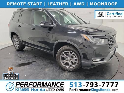 Crystal Black Pearl 2024 Honda Passport AWD TrailSport