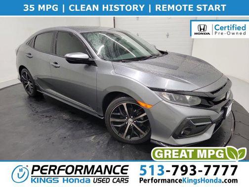 Gray 2021 Honda Civic Sport