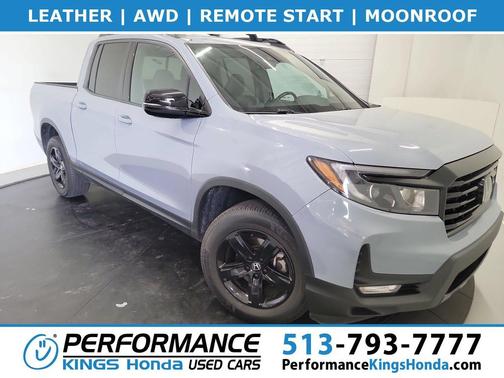 Sonic Gray Pearl 2022 Honda Ridgeline Black