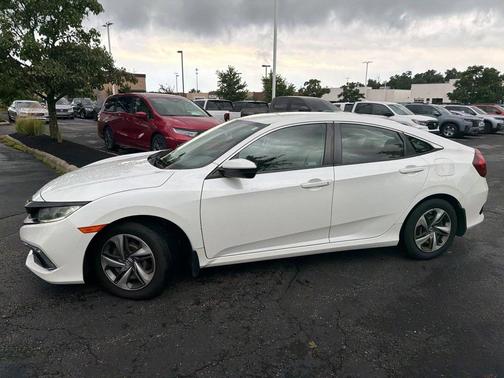 Platinum White Pearl 2020 Honda Civic LX