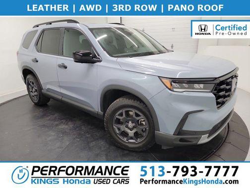 Sonic Gray Pearl 2023 Honda Pilot AWD TrailSport
