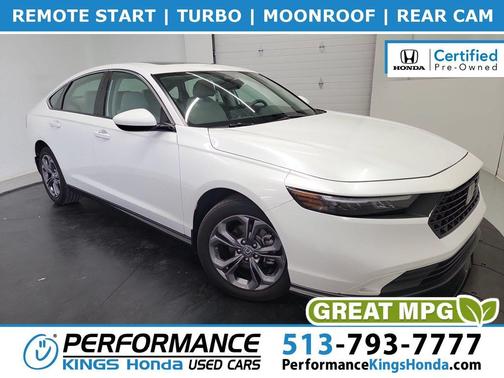 Platinum White Pearl 2023 Honda Accord EX