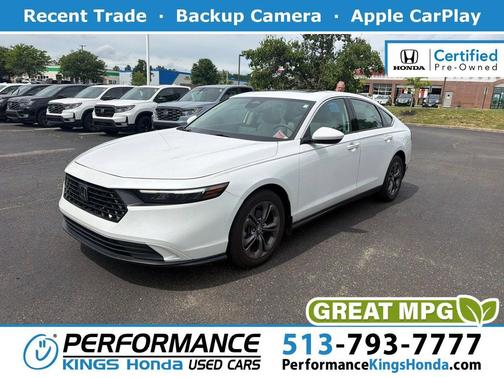 Platinum White Pearl 2023 Honda Accord EX