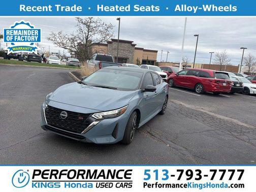 Atlantic Gray Metallic/Super Black 2025 Nissan Sentra SR