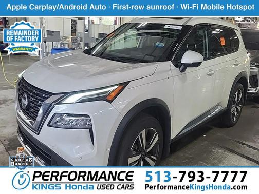 Pearl White Tricoat 2023 Nissan Rogue Platinum