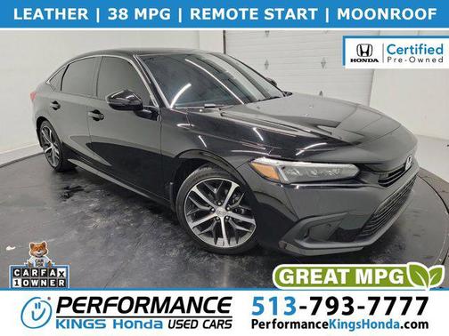 Crystal Black Pearl 2024 Honda Civic Touring