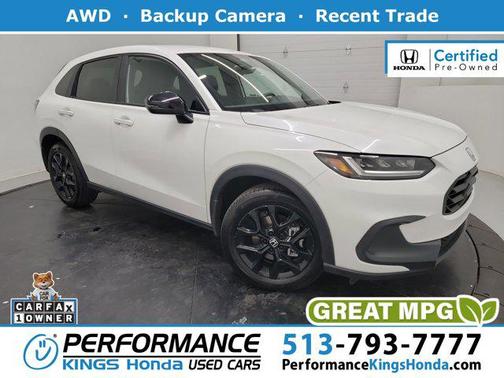 Platinum White Pearl 2024 Honda HR-V AWD Sport