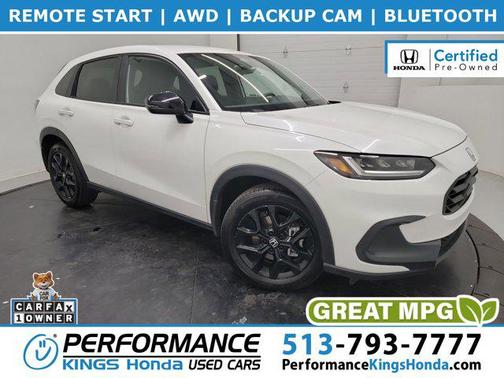 Platinum White Pearl 2024 Honda HR-V AWD Sport