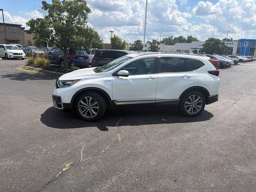 Platinum White Pearl 2021 Honda CR-V Hybrid Touring