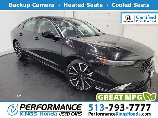Crystal Black Pearl 2023 Honda Accord Hybrid Touring