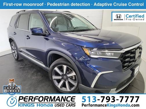 Obsidian Blue Pearl 2023 Honda Pilot Touring 8-Passenger