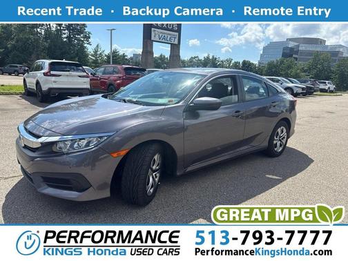 Polished Metal Metallic 2017 Honda Civic LX