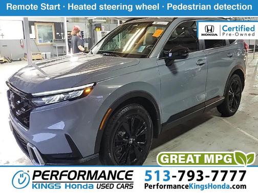 Gray 2024 Honda CR-V Hybrid Sport Touring AWD