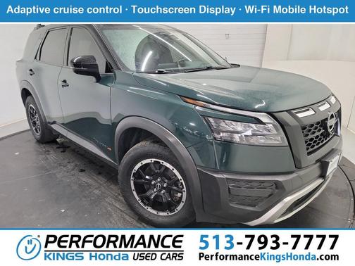 Obsidian Green Pearl/Super Black 2023 Nissan Pathfinder Rock Creek 4WD