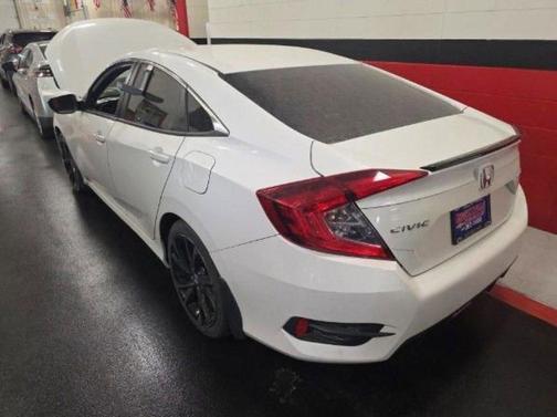 Platinum White Pearl 2019 Honda Civic Sport