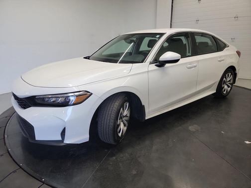 Platinum White Pearl 2025 Honda Civic LX