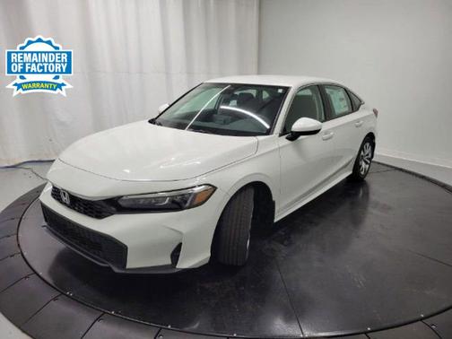 Platinum White Pearl 2025 Honda Civic LX