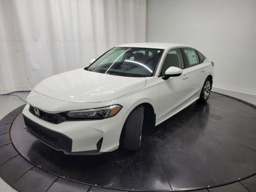 Platinum White Pearl 2025 Honda Civic LX