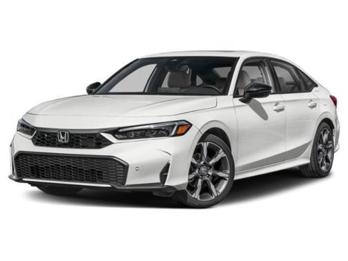 Platinum White Pearl 2026 Honda Civic Hybrid Sport Touring