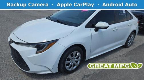 Super White 2021 Toyota Corolla LE