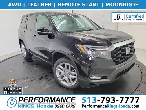 Crystal Black Pearl 2024 Honda Passport AWD EX-L