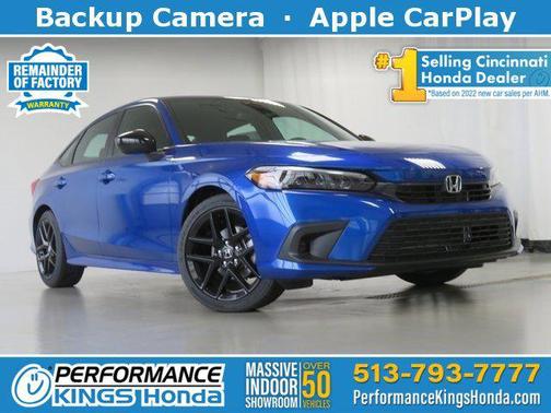 Aegean Blue Metallic 2023 Honda Civic Sport